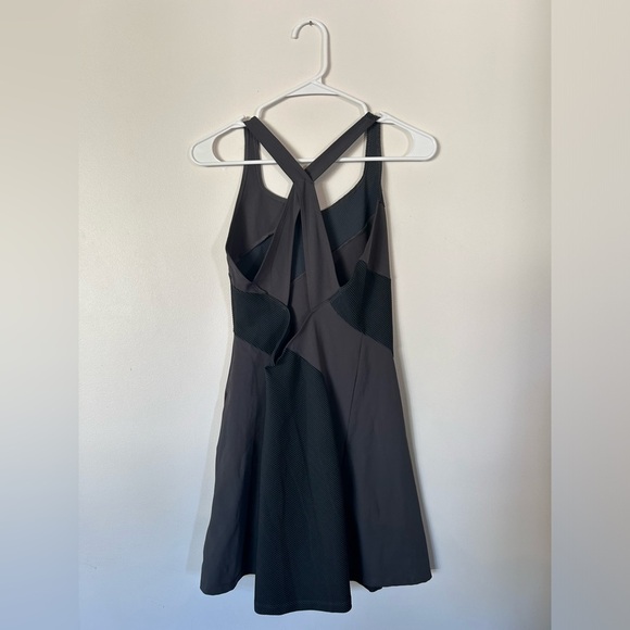 Zyia Active Gray Asym Tempo Dress Tennis Golf Beach Open Back Ribbed - Picture 10 of 10